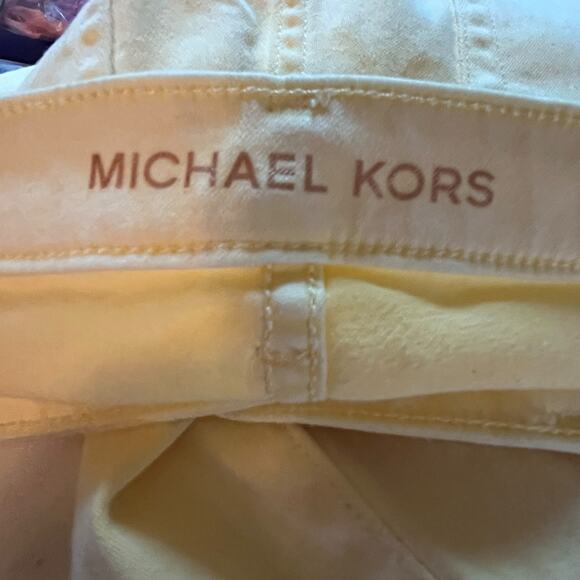 Michael Kors Izzy Skinny Jeans Yellow 12 Preppy Western Festival Coastal Cowgirl - Picture 6 of 7